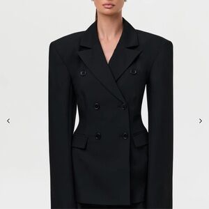 Naked Wardrobe Black Structured Blazer